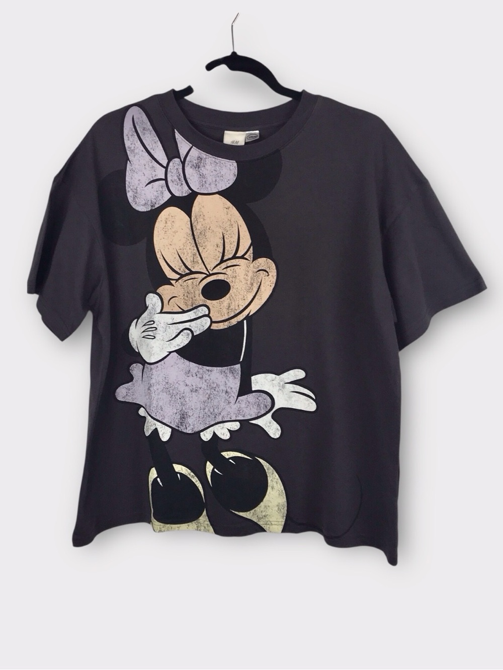 Disney's Minnie Mouse Charcoal Gray Short Sleeved Tee